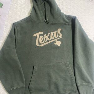 Texas Print Green Hoodie
